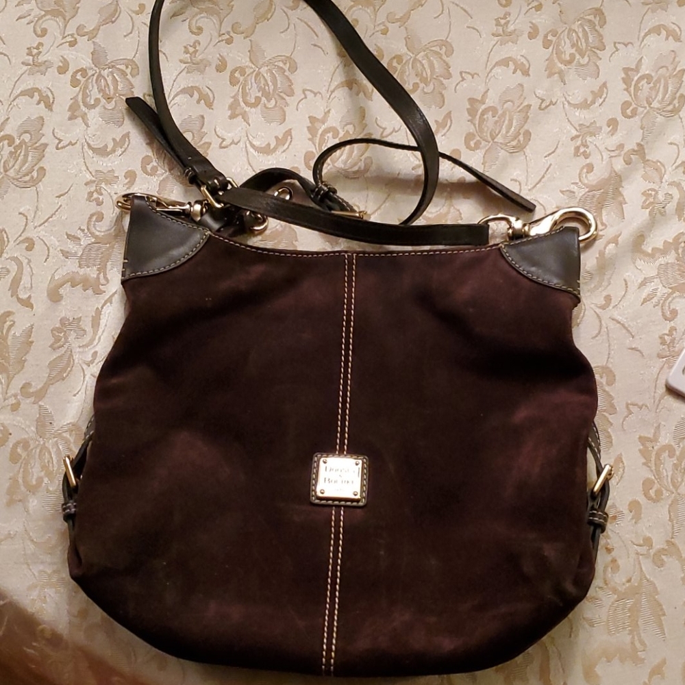 Dooney and Bourke suede shoulder purse